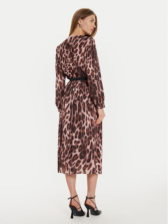 Rinascimento Rinascimento Повсякденна сукня CFC0121279003 Коричневий Slim Fit