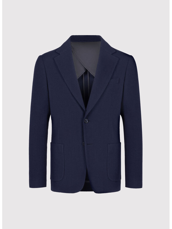 Pako Lorente Pako Lorente Marynarka P26SP-3X-025 Granatowy Slim Fit