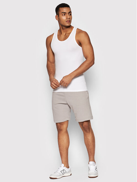 United Colors Of Benetton United Colors Of Benetton Majica brez rokavov 3OP82H257 Bela Regular Fit