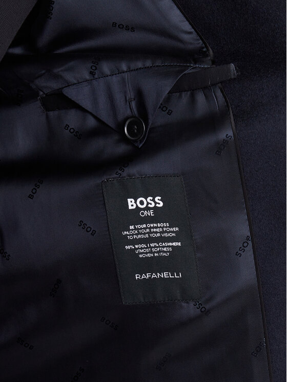 BOSS BOSS Wollmantel H-Hyde-SU-264 50571853 Dunkelblau Slim Fit