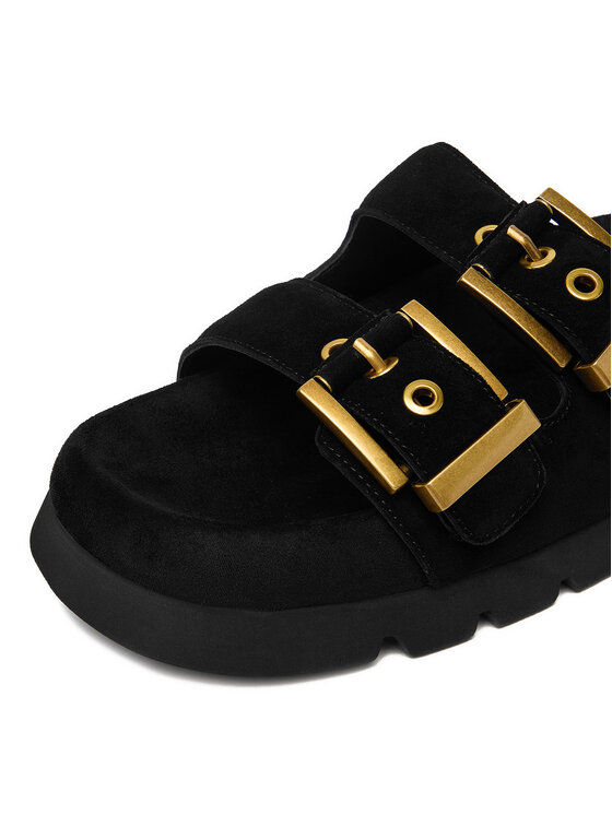 Badura Badura Klapki EO-ALIVIA-LT2525-1 Czarny