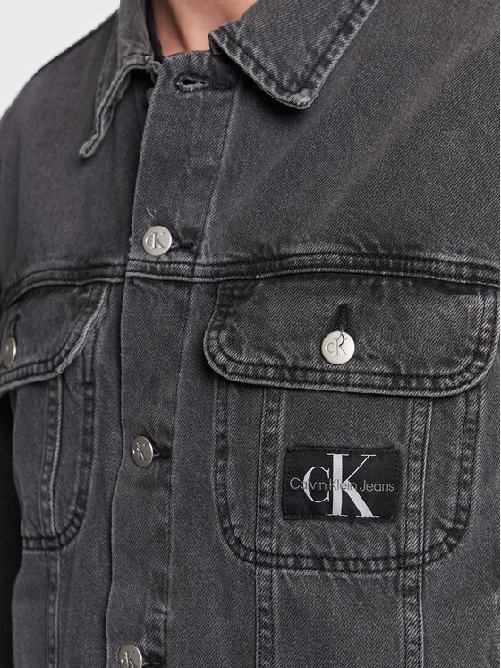 Calvin Klein Jeans Calvin Klein Jeans Džínsová bunda J30J322767 Sivá Regular Fit