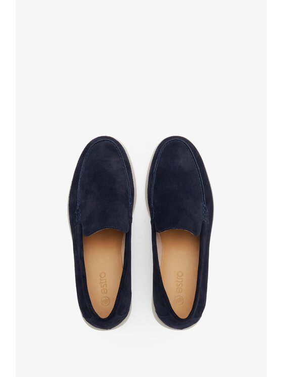 Estro Estro Mokasíny ER00113019 Tmavomodrá