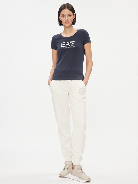 EA7 Emporio Armani EA7 Emporio Armani Tričko 8NTT66 TJFKZ 0555 Tmavomodrá Slim Fit