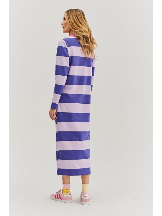 NAOKO NAOKO Úpletové šaty First Light Fialová Regular Fit