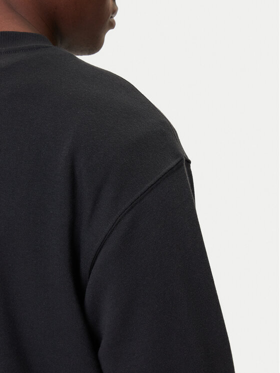 New Balance New Balance Pulóver Small Logo MT41507 Fekete Relaxed Fit