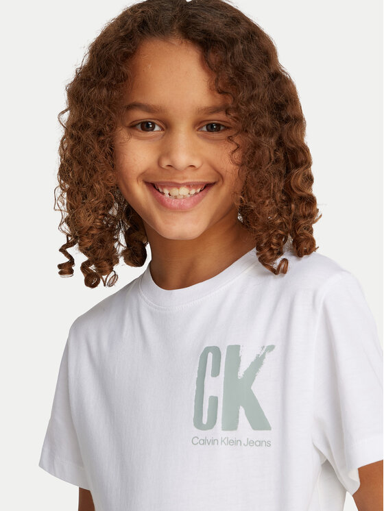 Calvin Klein Jeans Calvin Klein Jeans T-shirt Surf Graphic IB0IB02447 Bijela Regular Fit