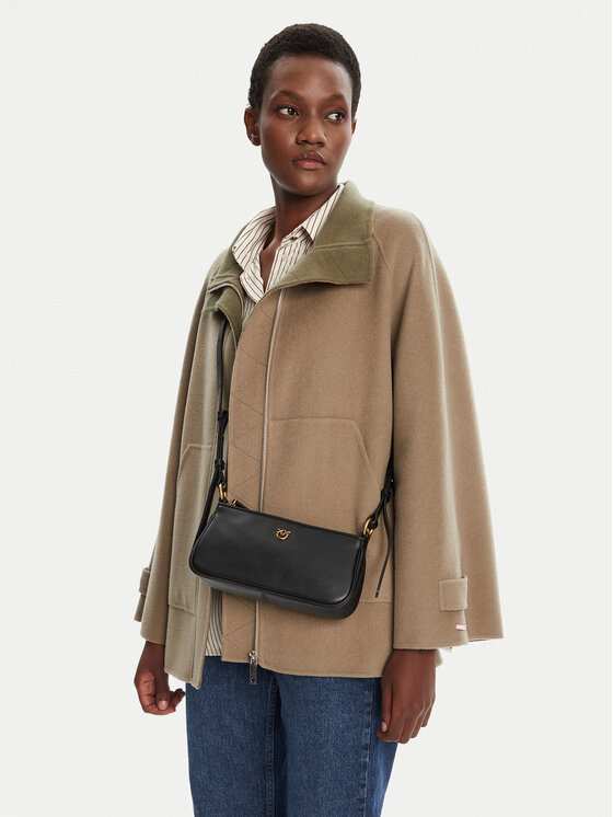 PINKO PINKO Käekott Half Moon Baguette Mini AI 25-26 PLTT 105069 A0QO Must