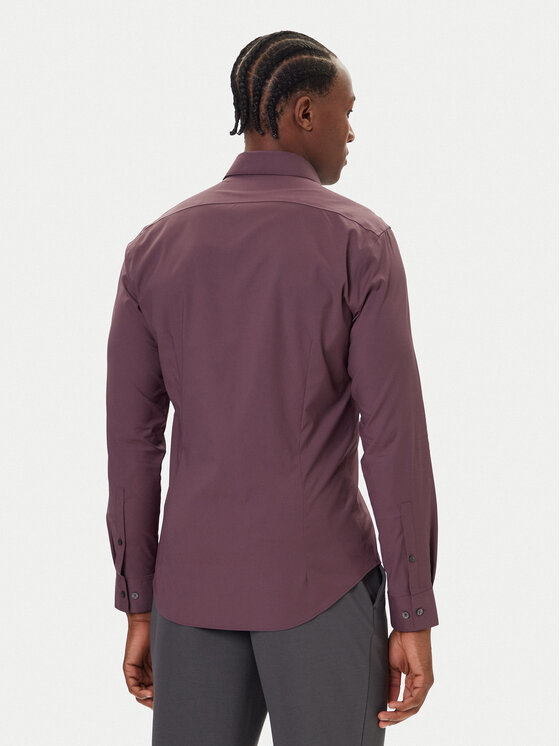 Calvin Klein Calvin Klein Košulja LV019EU073 Tamnocrvena Slim Fit