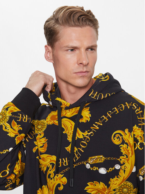 Versace Jeans Couture Versace Jeans Couture Pulóver 75GAI3C0 Fekete Regular Fit