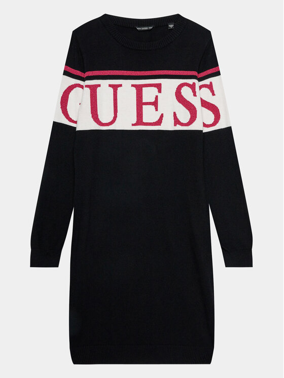 Guess Guess Φόρεμα υφασμάτινο J3BK16 Z38B0 Μαύρο Regular Fit
