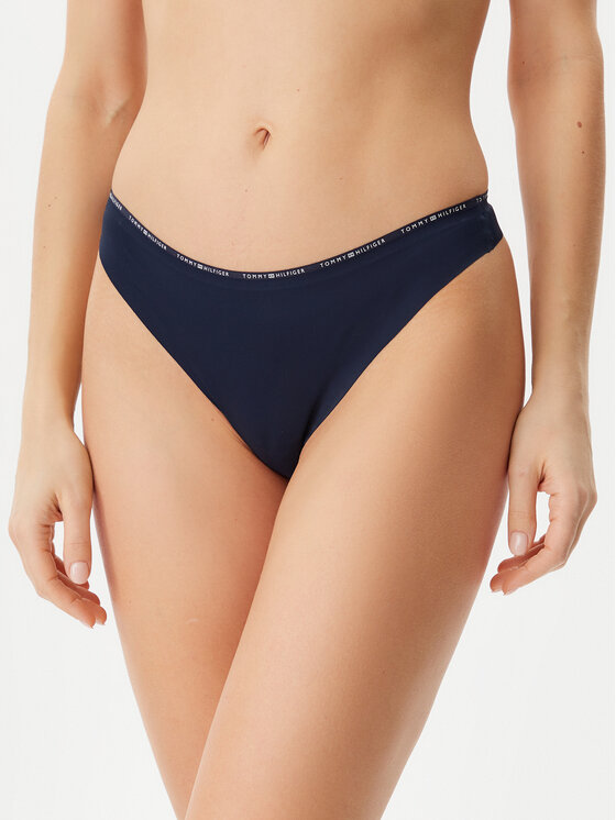 Tommy Hilfiger Tommy Hilfiger Kalhotky string UW0UW05214 Tmavomodrá