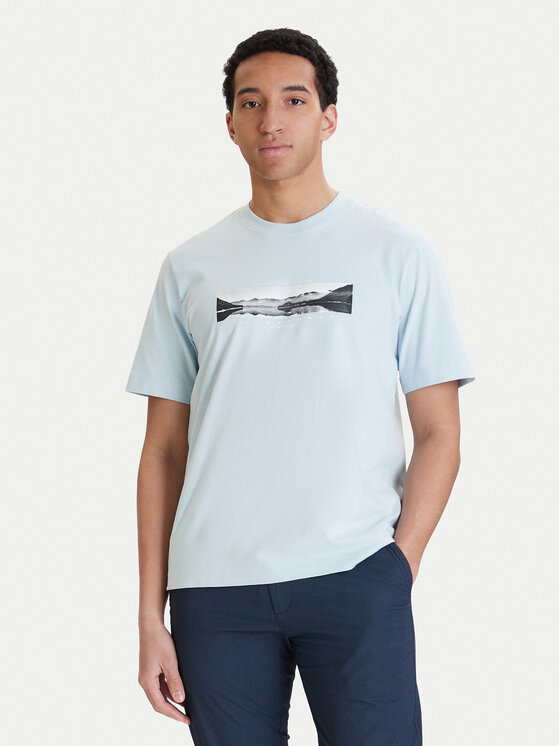 Jack & Jones Tricou Fusion 12289870 Albastru deschis Relaxed Fit