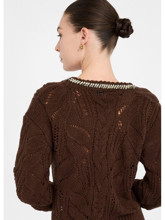 Liu Jo Liu Jo Maglione MF5452MA37R90915 Marrone Regular Fit