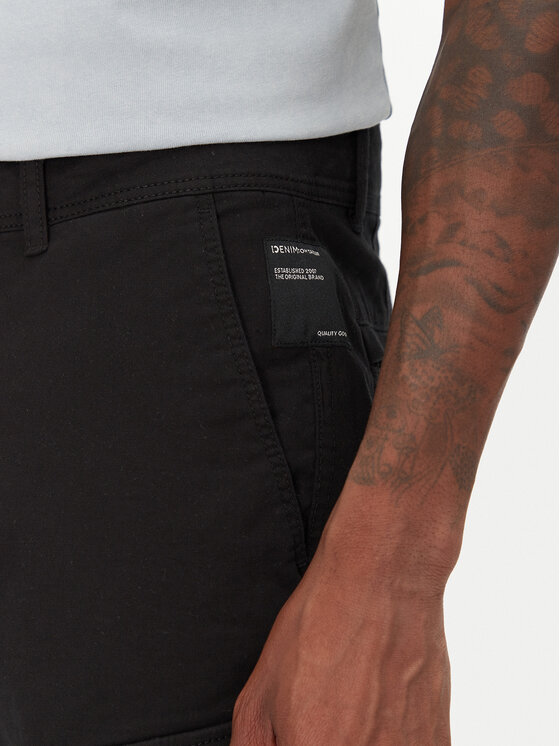 Tom Tailor Denim Tom Tailor Denim Stoffshorts 1044836 Schwarz Regular Fit