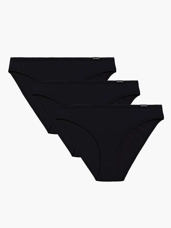Atlantic Atlantic Figi klasyczne flat elastic sport Czarny