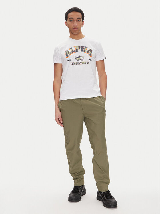 Alpha Industries Alpha Industries Tričko Small Logo 146511 Biela Regular Fit