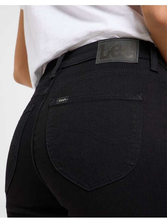 Lee Lee Jeansy SCARLETT HIGH Czarny Skinny Fit