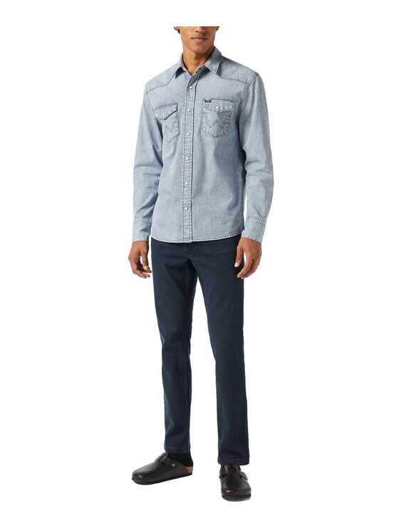 Wrangler Wrangler Jeansy 112350740 Granatowy Regular Fit