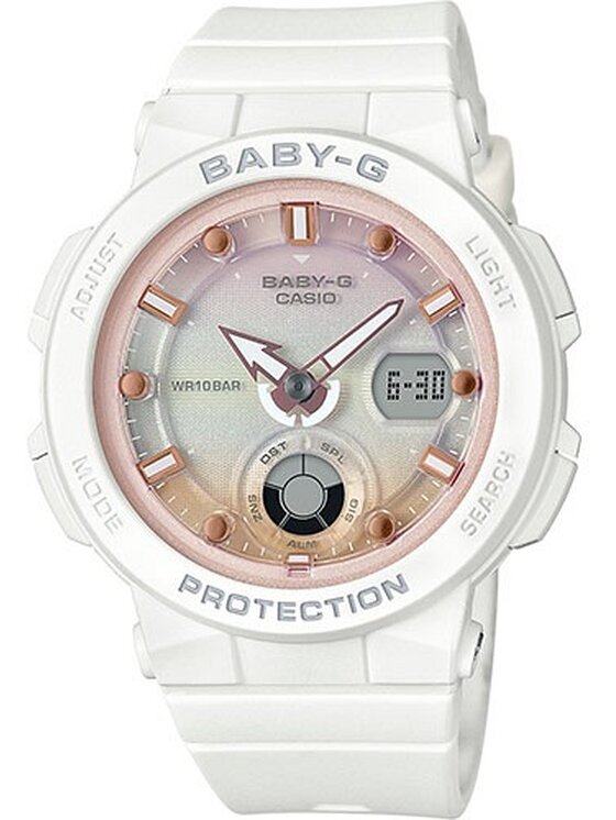 Baby-G Baby-G Zegarek Casio-BGA-250-7A2ER Biały