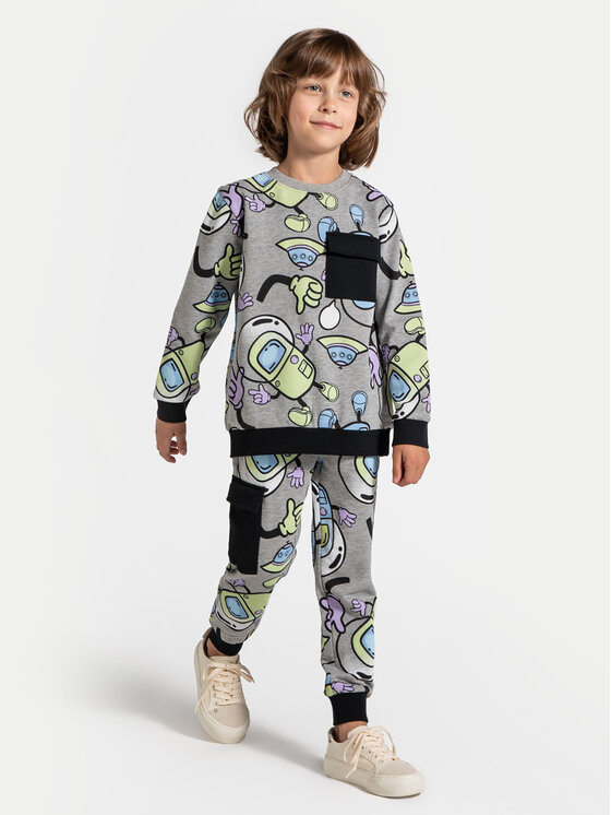 Coccodrillo Coccodrillo Sweatshirt ZC4132101WBK Grau Regular Fit
