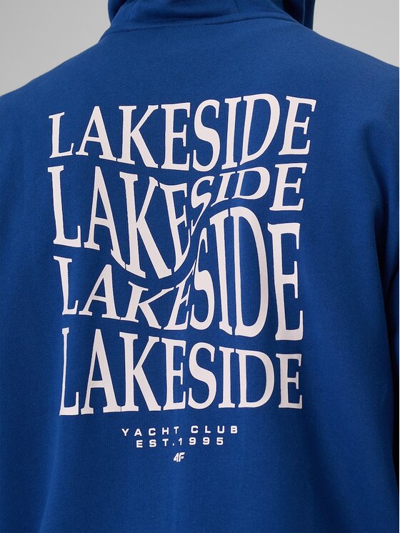4F 4F Bluza LAKESIDE ESCAPE Niebieski Regular Fit