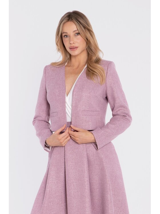 Stylove Stylove Giacca da abito S429 Rosa Cropped Fit
