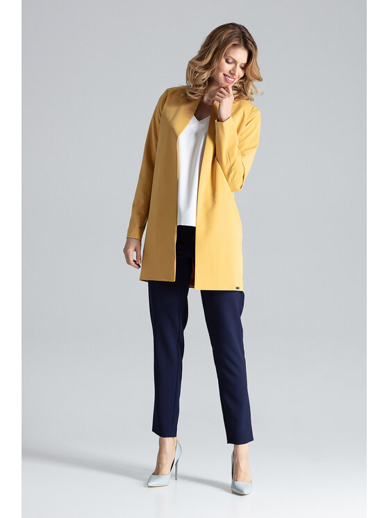 FIGL FIGLFIGL Cappotto M551 Giallo Regular Fit