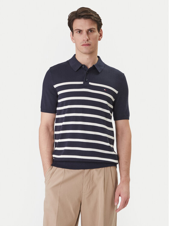 Tommy Hilfiger Tommy Hilfiger Polo majica Essential MW0MW37396 Mornarsko modra Regular Fit