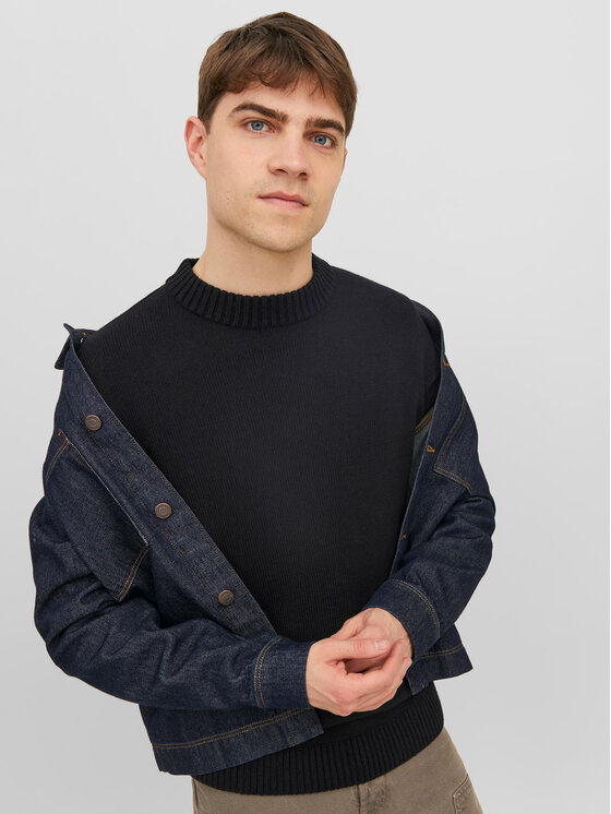 Jack&Jones Jack&Jones Sweater 12236774 Fekete Regular Fit