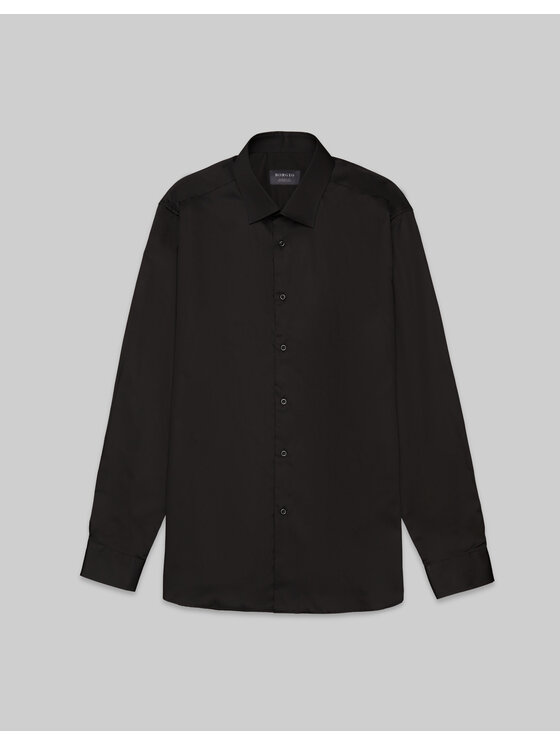 Borgio Borgio Koszula simeria Czarny Classic Fit