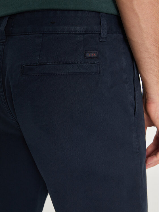 BOSS Boss Chinos kelnes 50529308 Tamsiai mėlyna Relaxed Fit