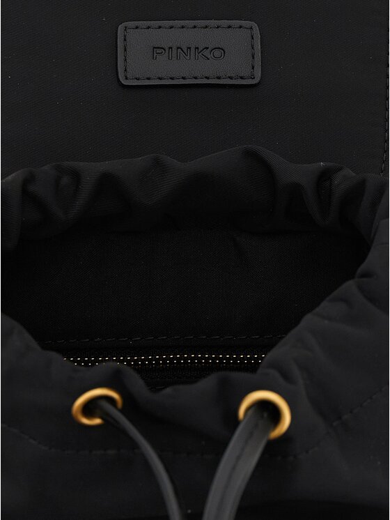 PINKO PINKO Plecak Black Polyamide Backpack Czarny