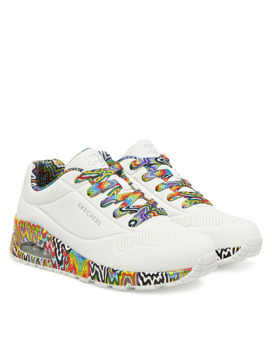 Skechers Skechers Sneakersy Jen Stark: Uno - Mini Drip 177959/WMLT Biały