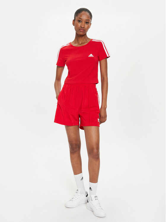 adidas adidas Sportske kratke hlače Firebird IY7207 Crvena Loose Fit