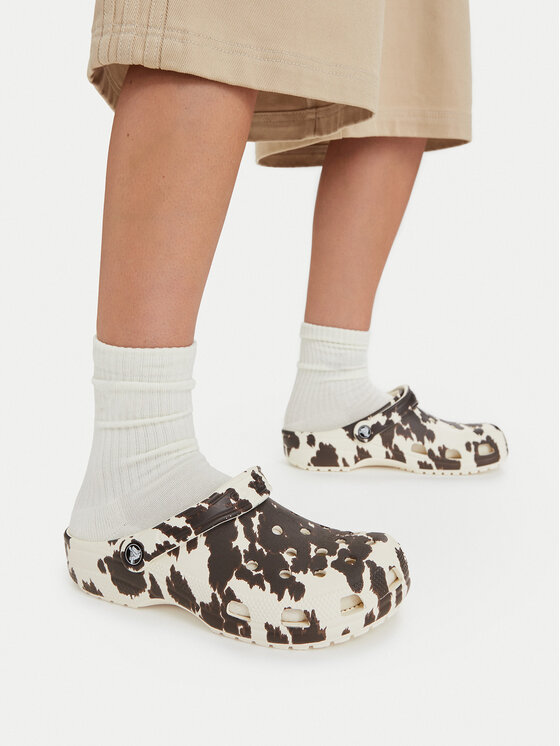 Crocs Natikači Classic Pop Animal Clogs 214153 Pisana