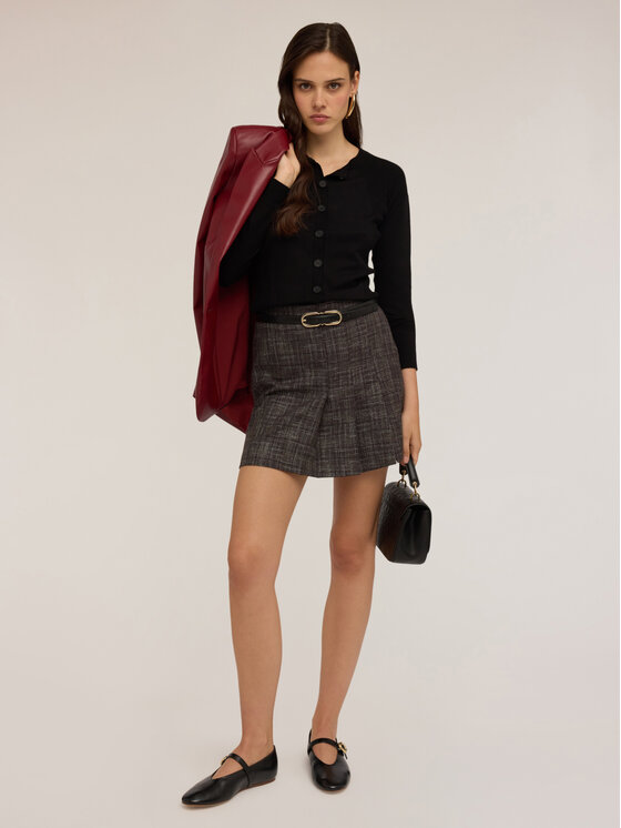 Motivi Motivi Cardigan M363W003524N033 Nero Regular Fit