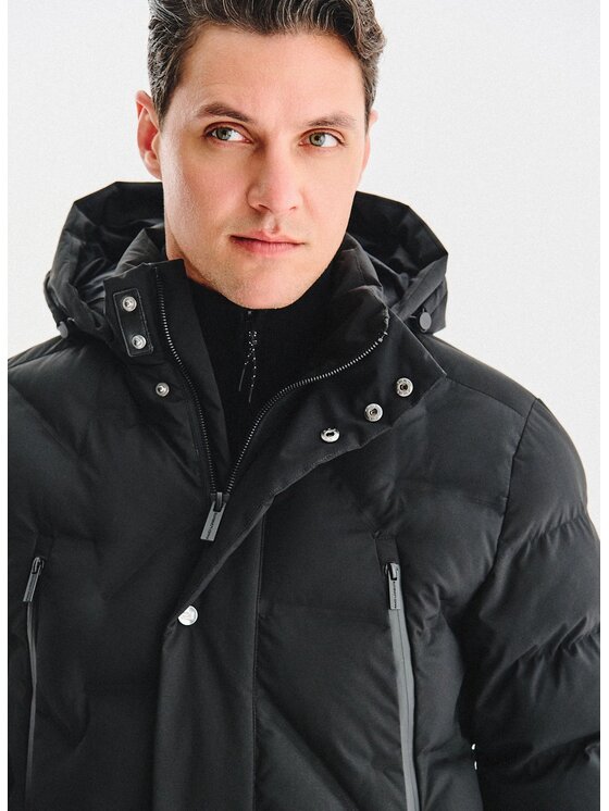 Pako Lorente Pako Lorente Kurtka zimowa P25WN-5X-015 Czarny Classic Fit