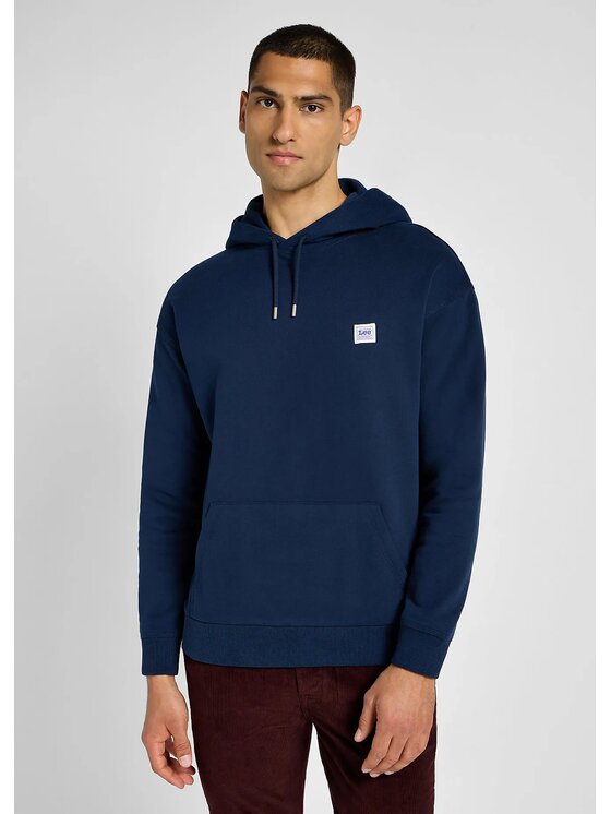 Lee Lee Bluza WW HOODIE Niebieski Regular Fit