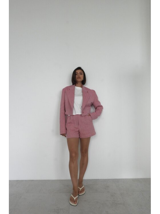 ROSE AVENUE ROSE AVENUE Marynarka RAMI Różowy Basic Fit