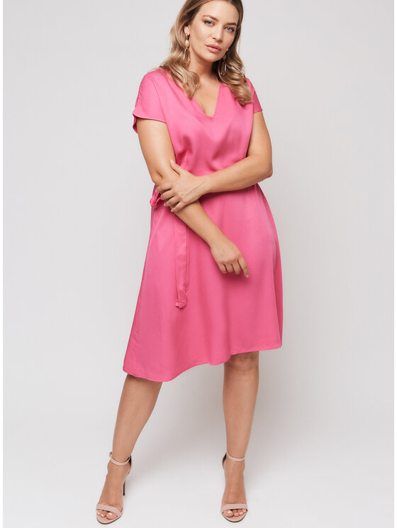 Bubala Bubala Sukienka codzienna Pink Różowy Feminine Fit