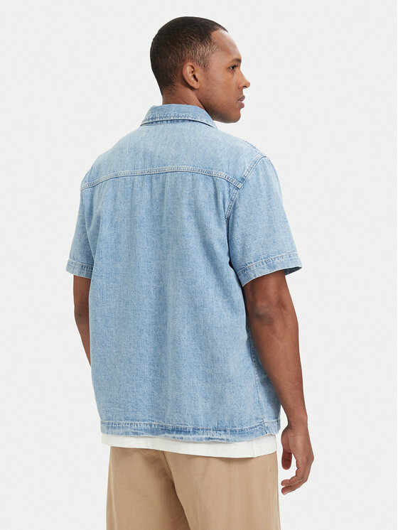 Karl Lagerfeld Jeans Karl Lagerfeld Jeans cămașă de blugi B2M16013 Albastru deschis Regular Fit