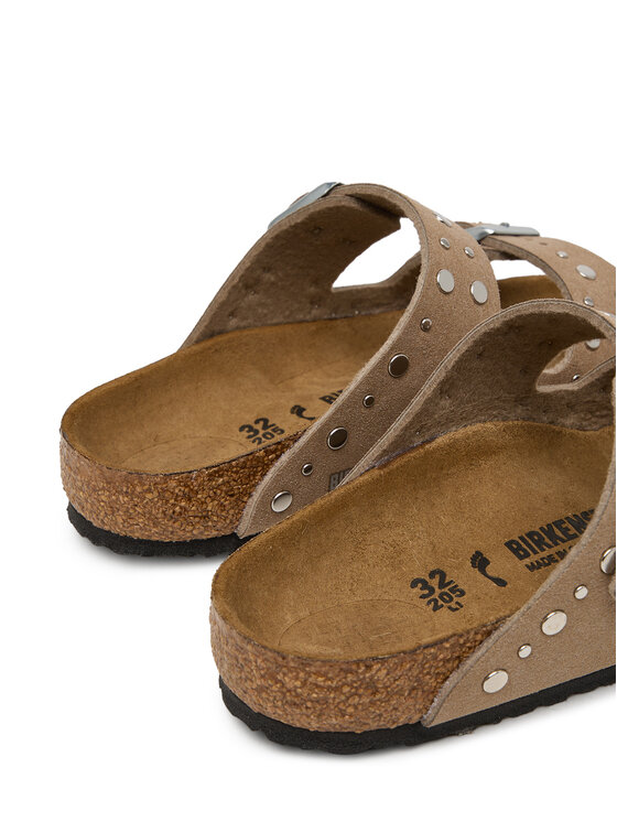 Birkenstock Birkenstock Klapki Arizona Rivet 1031708 S Beżowy