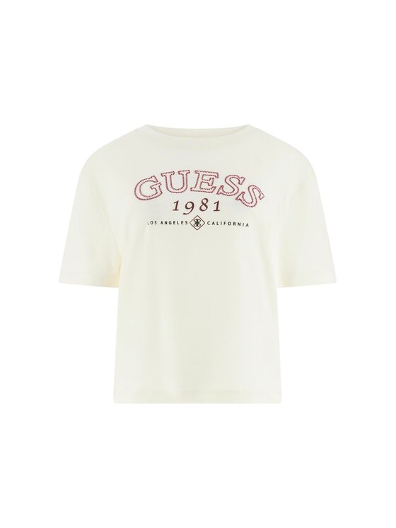 Guess Guess T-Shirt 181840 Beżowy Classic Fit