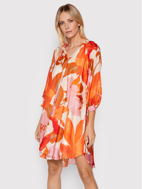 Boss Kleid für den Alltag Difloru 50447645 Orange Oversize | Sommerkleider