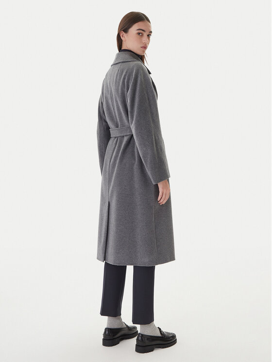 Weekend Max Mara Weekend Max Mara Vlněný kabát Resina 2525016102 Šedá Regular Fit