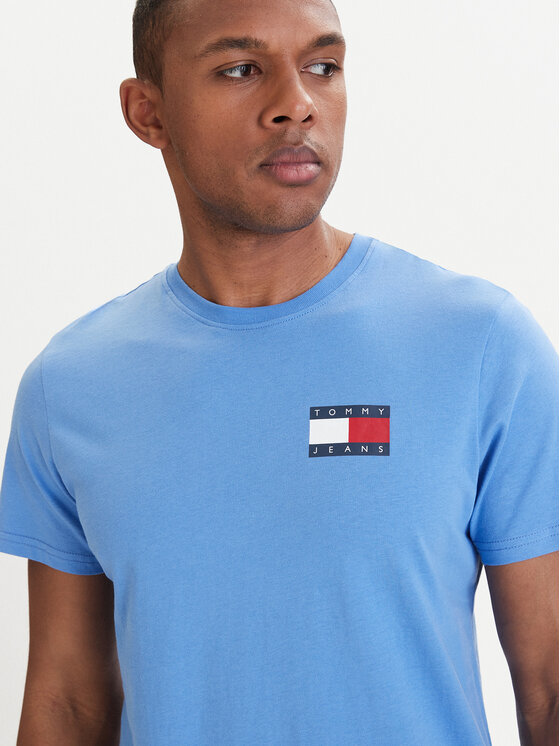 Tommy Jeans Tommy Jeans T-Shirt DM0DM20740 Niebieski Slim Fit
