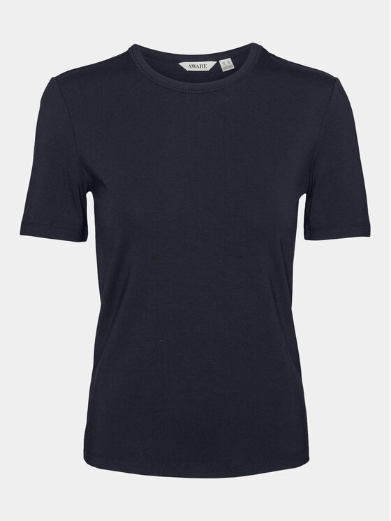 Vero Moda Vero Moda T-Shirt AWARE Heaven 10299736 Granatowy Tight Fit