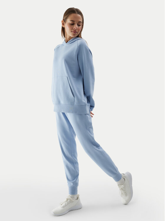 4F 4F Pantaloni da tuta 4FWSS24TTROF606 Celeste Regular Fit