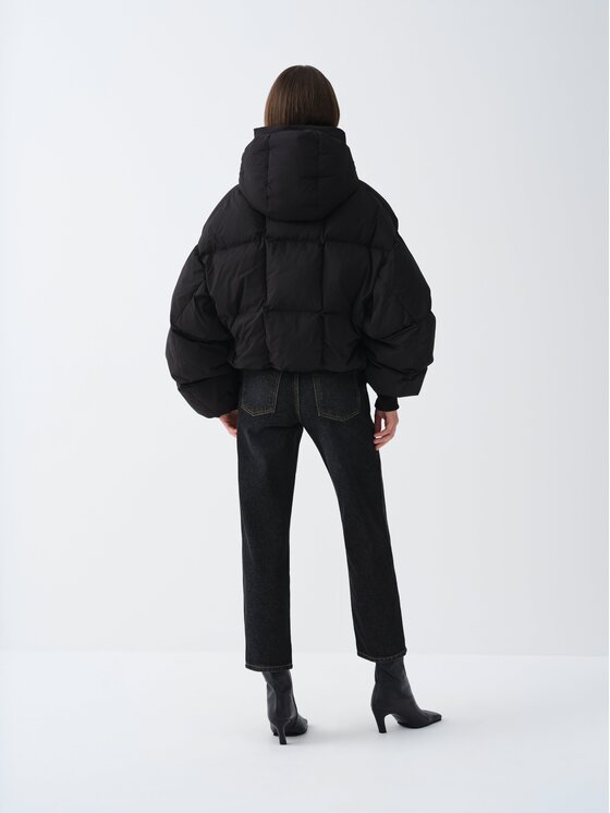 La Mania La Mania Kurtka puchowa NICO Czarny Basic Fit